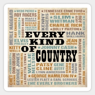 Every Kind Of Country Music Magnet